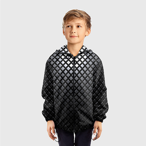 Детская ветровка Доспехи из карбона / 3D-Черный – фото 3