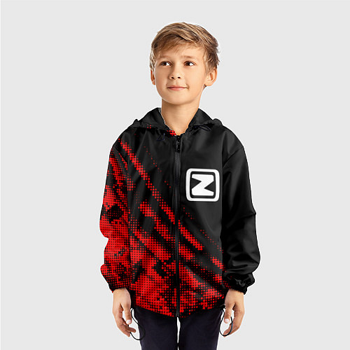 Детская ветровка Zotye sport grunge / 3D-Черный – фото 3