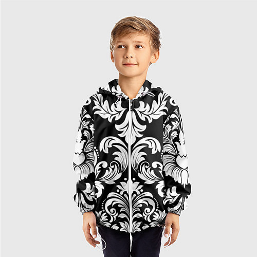 Детская ветровка Дамасский орнамент / 3D-Белый – фото 3