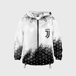 Ветровка с капюшоном детская Juventus sport steel, цвет: 3D-черный