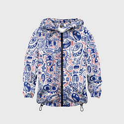 Детская ветровка Рожицы с узорами