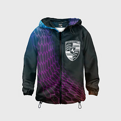 Детская ветровка Porsche neon hexagon