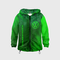 Детская ветровка Volkswagen - green gradient вертикально