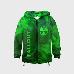 Детская ветровка Fallout - green gradient вертикально