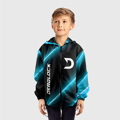 Детская ветровка Deadlock неоновые лампы / 3D-Черный – фото 3