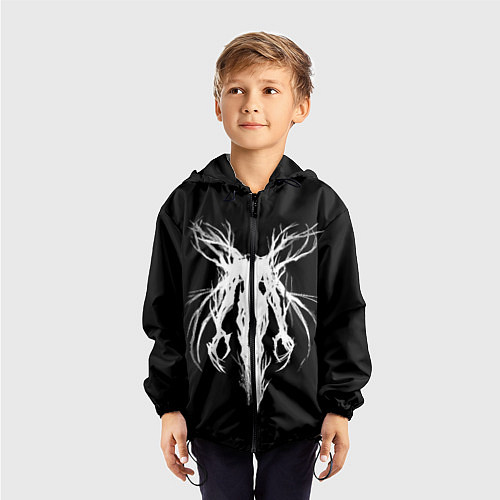 Детская ветровка Dark gothic angel / 3D-Черный – фото 3