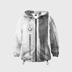 Ветровка с капюшоном детская Galatasaray - white gradient по-вертикали, цвет: 3D-черный