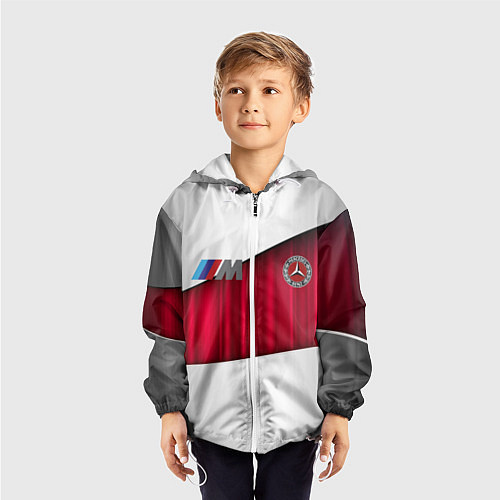 Детская ветровка Mercedes amg / 3D-Белый – фото 3
