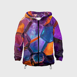 Детская ветровка Неоновые минералы