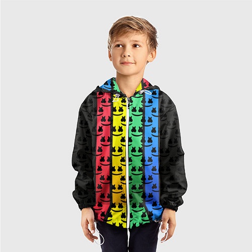Детская ветровка Marshmello neon music dj / 3D-Белый – фото 3