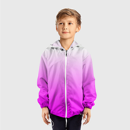 Детская ветровка Gradient color pink / 3D-Белый – фото 3