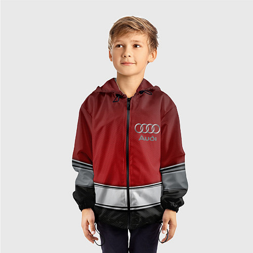 Детская ветровка Audi metal car steel / 3D-Черный – фото 3