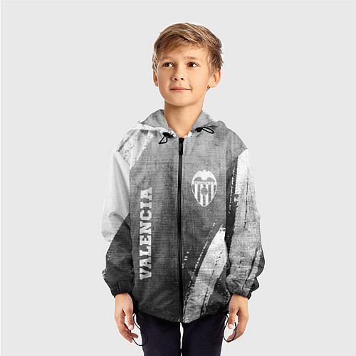 Детская ветровка Valencia - grey gradient вертикально / 3D-Черный – фото 3