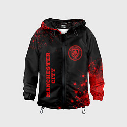 Детская ветровка Manchester City - red gradient вертикально