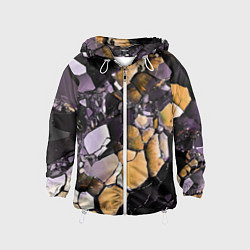 Детская ветровка Чёрно-жёлтый камень