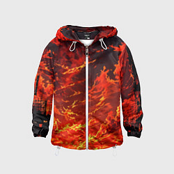 Детская ветровка Багровый огненный закат
