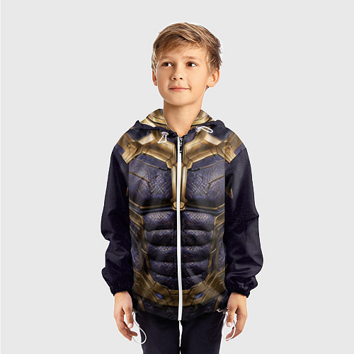 Детская ветровка Костюм Таноса из мстителей / 3D-Белый – фото 3