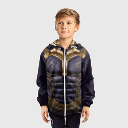 Ветровка с капюшоном детская Костюм Таноса из мстителей, цвет: 3D-белый — фото 2