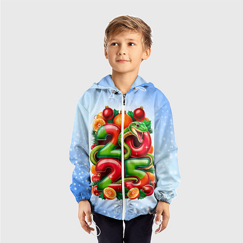 Детская ветровка Змеи к нам приходят 2025 / 3D-Белый – фото 3