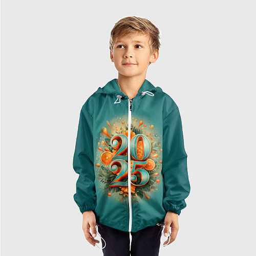Детская ветровка Мандариновый 2025 / 3D-Белый – фото 3