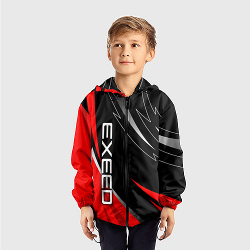 Детская ветровка Exeed - red uniform / 3D-Черный – фото 3