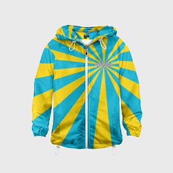 Ветровка с капюшоном детская Военно-воздушные силы, цвет: 3D-белый