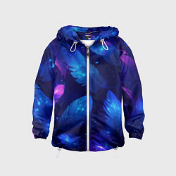 Детская ветровка Мерцающие перья - волшебные искры