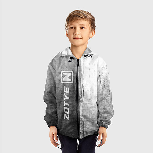 Детская ветровка Zotye - grey gradient по-вертикали / 3D-Черный – фото 3