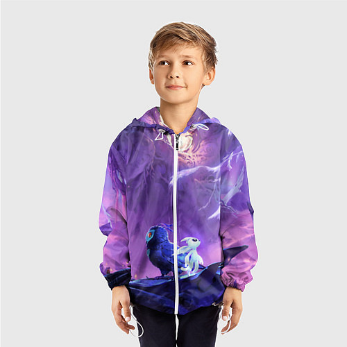 Детская ветровка Ori and the Will of the Wisps / 3D-Белый – фото 3