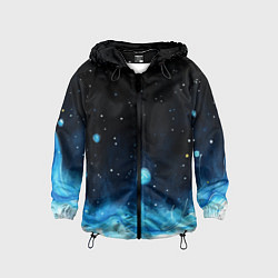 Детская ветровка Синяя светящееся краска