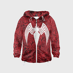 Детская ветровка Знак венома на красном