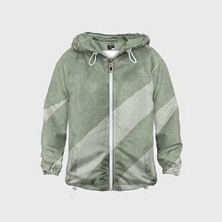 Детская ветровка Светлый серо-зелёный абстрактный