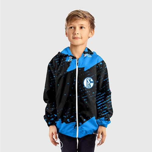 Детская ветровка Schalke 04 fc blue color / 3D-Белый – фото 3