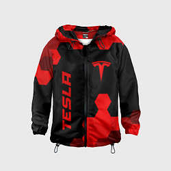 Детская ветровка Tesla - red gradient вертикально
