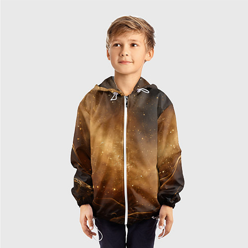 Детская ветровка Песочный фон со звездами / 3D-Белый – фото 3