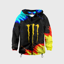 Детская ветровка Monster energy огненные краски
