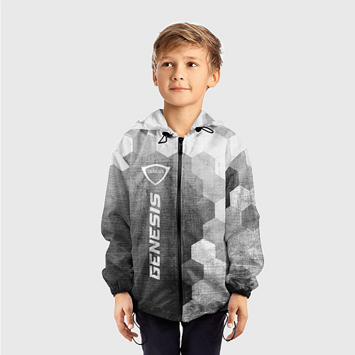 Детская ветровка Genesis - grey gradient по-вертикали / 3D-Черный – фото 3