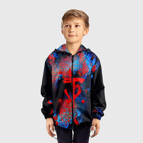 Детская ветровка Doom космическая абстракция / 3D-Черный – фото 3