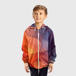 Ветровка с капюшоном детская Летящая вуаль, цвет: 3D-белый — фото 2