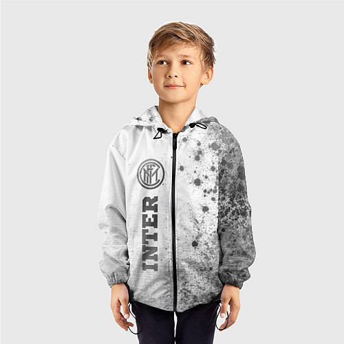 Детская ветровка Inter - white gradient по-вертикали / 3D-Черный – фото 3