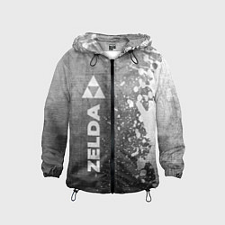 Ветровка с капюшоном детская Zelda - grey gradient по-вертикали, цвет: 3D-черный