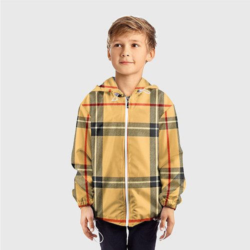 Детская ветровка Классическая клеточка / 3D-Белый – фото 3