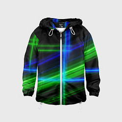 Детская ветровка Color blue black green
