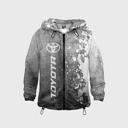 Ветровка с капюшоном детская Toyota - grey gradient по-вертикали, цвет: 3D-черный