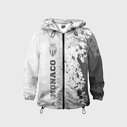 Ветровка с капюшоном детская Monaco - white gradient по-вертикали, цвет: 3D-черный