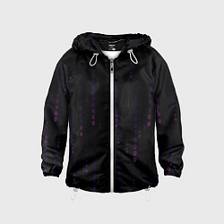 Детская ветровка Color black pink
