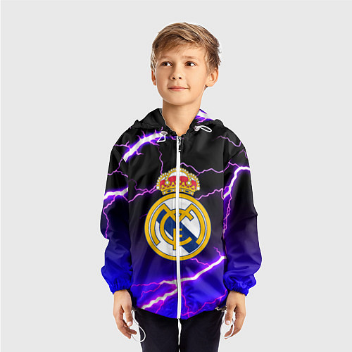 Детская ветровка Real Madrid storm / 3D-Белый – фото 3