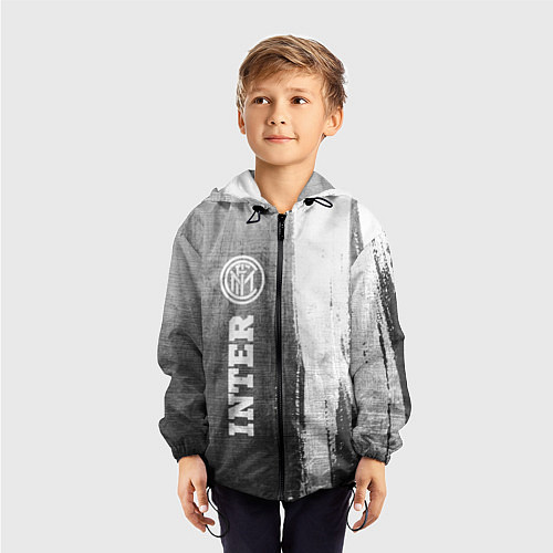 Детская ветровка Inter - grey gradient по-вертикали / 3D-Черный – фото 3