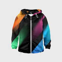 Ветровка с капюшоном детская Multicoloured, цвет: 3D-белый