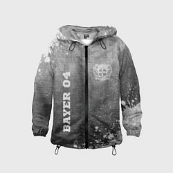 Ветровка с капюшоном детская Bayer 04 - grey gradient вертикально, цвет: 3D-черный